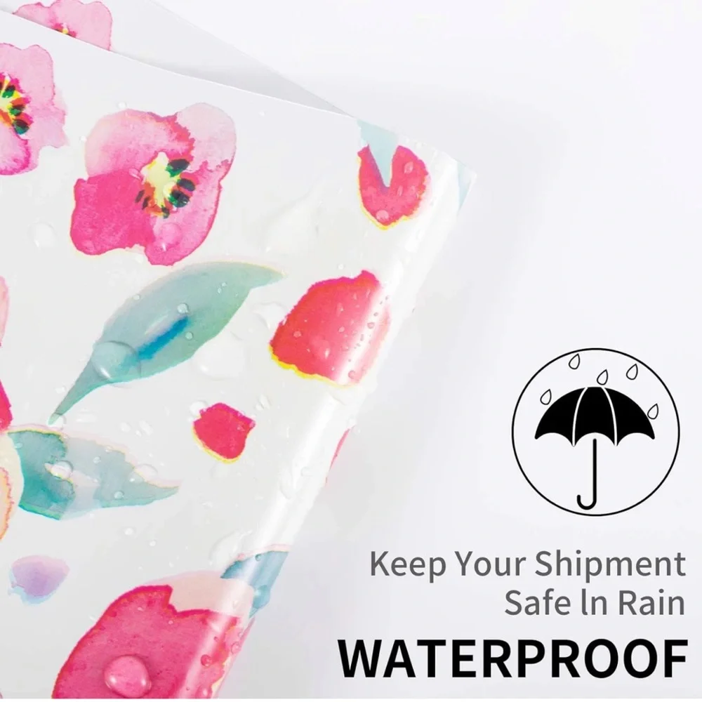 (20) 10x13in Floral Poly Mailers